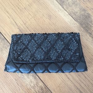 Black sequin purse